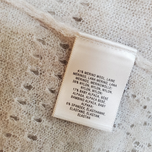 Anthropologie Feather Bone Whitby Bell Sleeve Sweater Merino Wool Alpaca Women - Picture 15 of 15